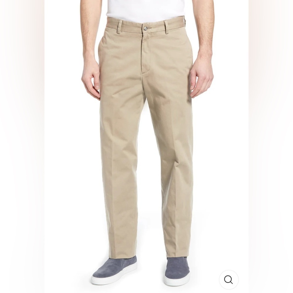 Charleston Threads Men’s Khaki Pants Slacks Size 36x32 Flat Front Classic Staple